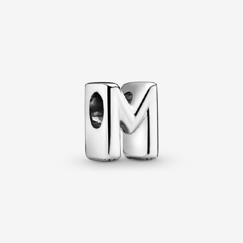 PCHARM787$M LETRA M PANDORA PLATA 9.25