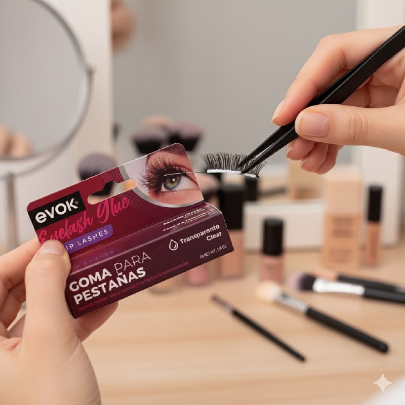 PEGAMENTO PARA PESTAÑAS FALSAS Y ANTURALES DE SACADO RAPIDO EVOK 7G