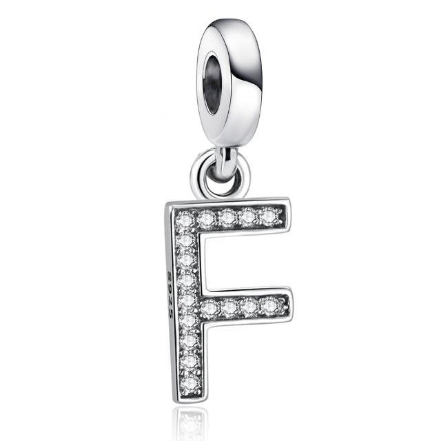 PCHARM4066$F LETRA F PANDORA PLATA 9.25