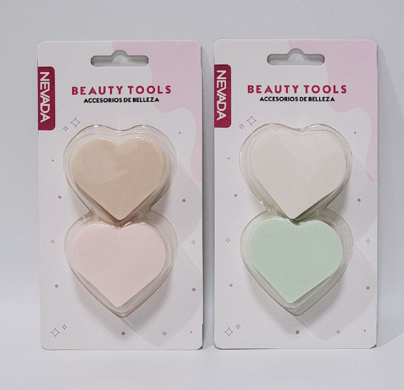 ESPONJAS PARA MAQUILLAJE EN SET DE 2 ESPONJAS NEVADA BEAUTY TOOLS