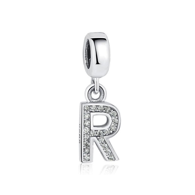 PCHARM4054$R LETRA R PANDORA PLATA 9.25