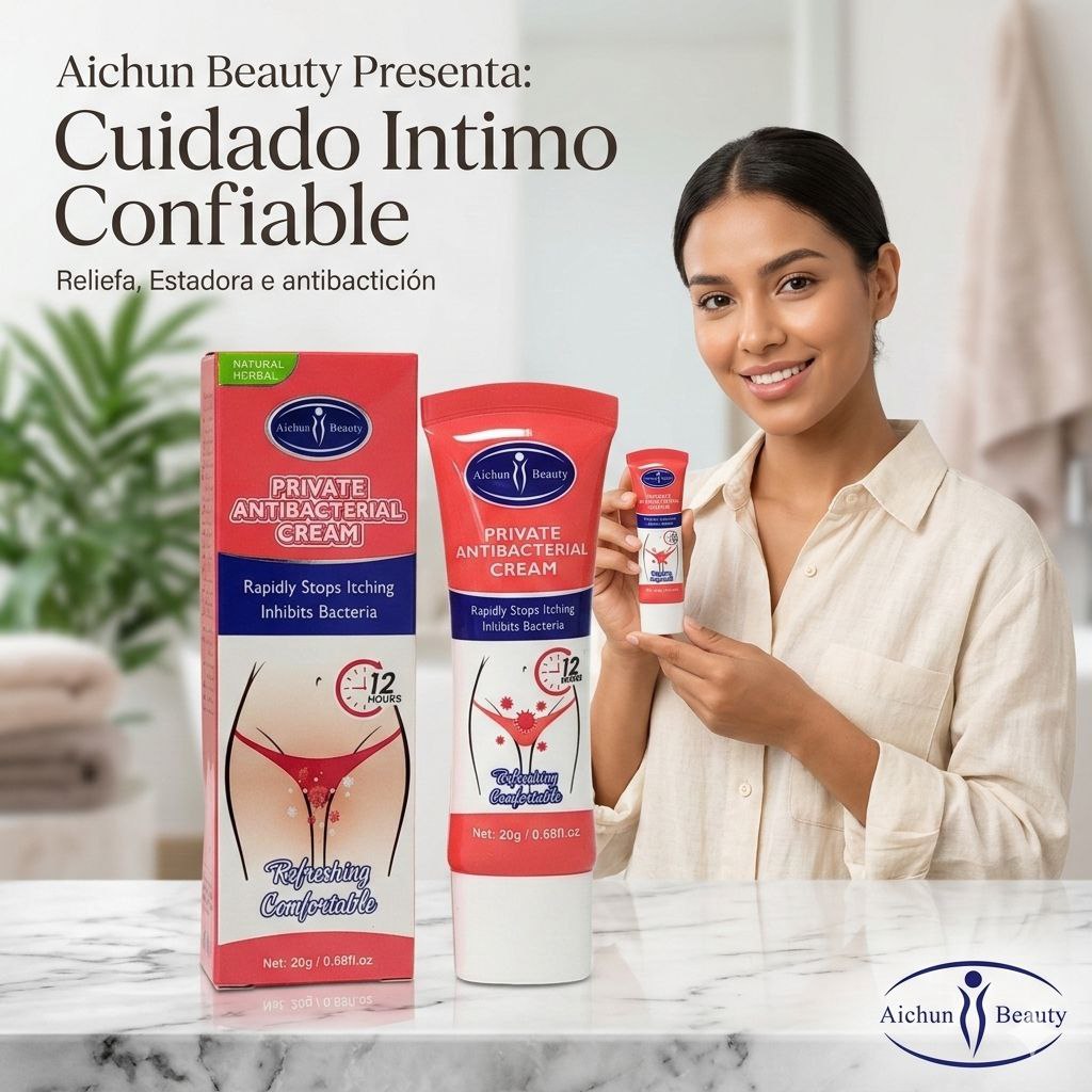 CREMA ANTIBACTERIAL PARA EL CUIDADO INTIMO CALMANTE AICHUN BEAUTY 20G