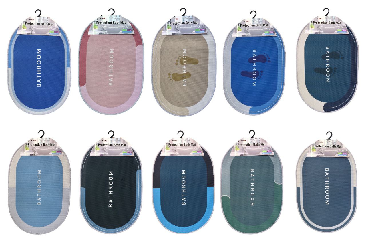 ALFOMBRA DE BAÑO ANTIDESLIZANTE MY HOME 39X49CM