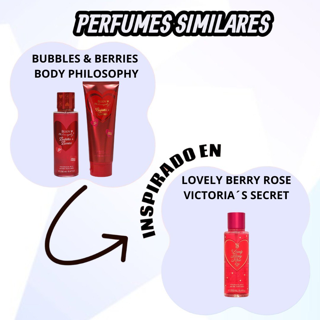 SET BODY PHILOSOPHY BUBBLES & BERRIES CRUSH SPLASH Y CREMA CORPORAL (M) (AROMA SIMILAR A VICTORIAS SECRET LOVELY BERRY ROSE)