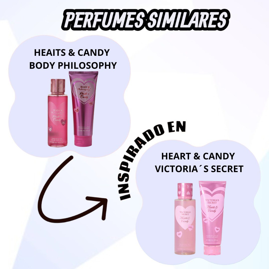 SET BODY PHILOSOPHY HEAITS & CANDY SPLASH Y CREMA CORPORAL (M) (AROMA SIMILAR A VICTORIAS SECRET HEART & CANDY)