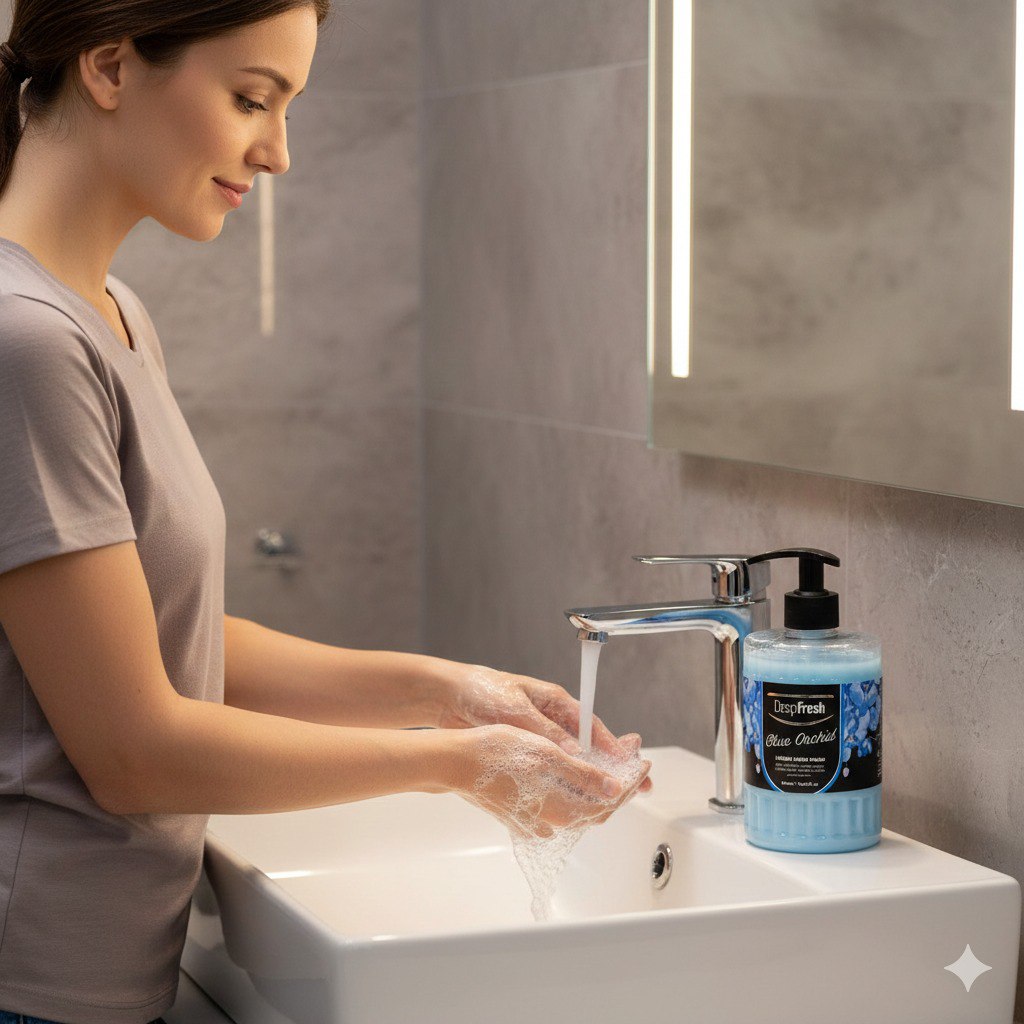 JABON LIQUIDO PARA MANOS CON AROMA A ORQUIDEA AZUL DEEPFRESH 500ML