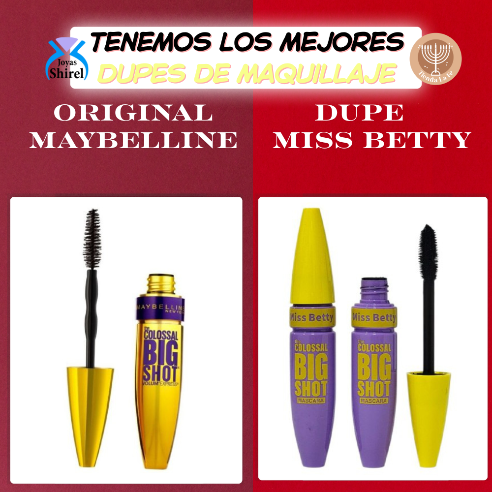 RIMEL O MASCARA DE PESTAÑAS DUPE MAYBELLINE COLLOSAL DE PASTA LIGERA Q, image size:1000x1000