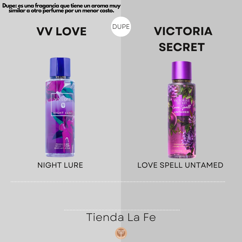 SPLASH VV LOVE NIGHT LURE 250ML (M)(DUPE DE VICTORIAS SECRET SPLASH LOVE SPELL UNTAMED 250ML )