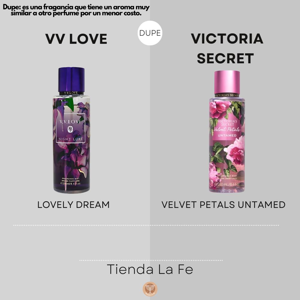 SPLASH VV LOVE NIGHT LURE 250ML (M) (DUPE DE VICTORIAS SECRET SPLASH VELVET PETALS UNTAMED 250ML)