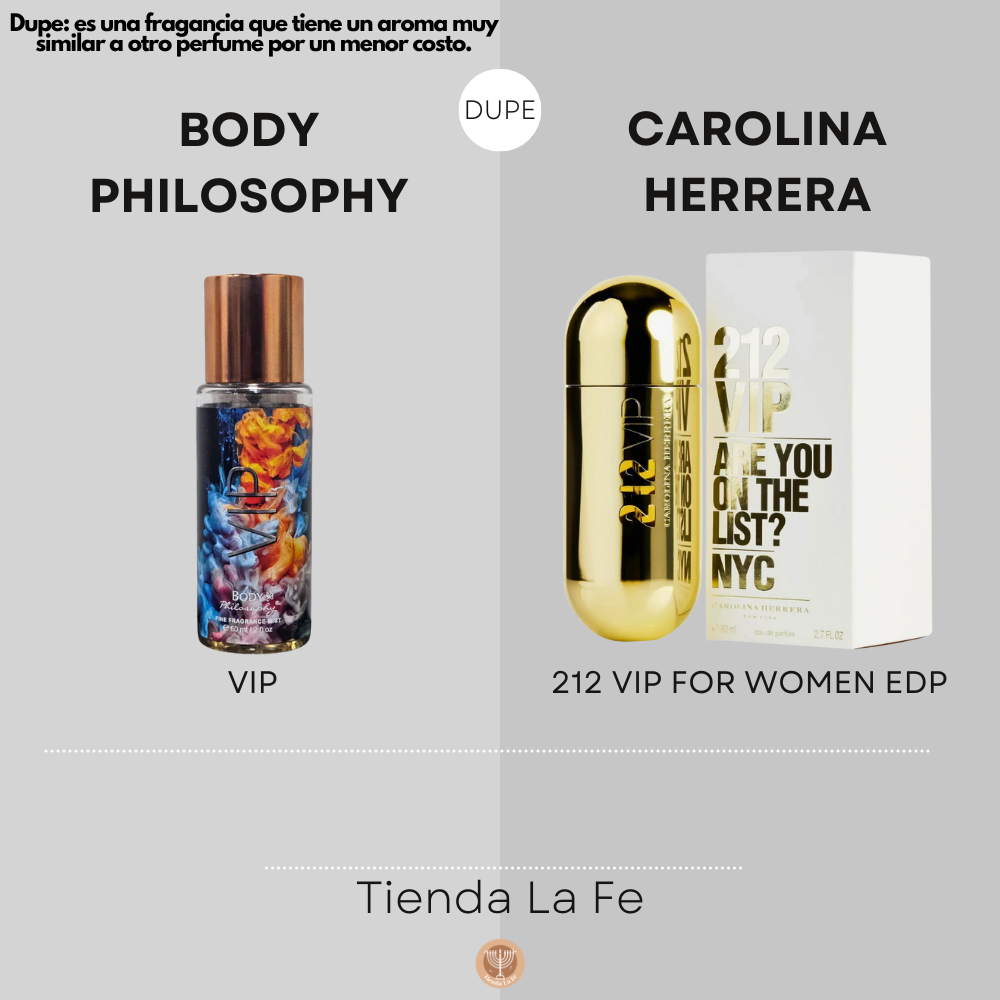 SPLASH BODY PHILOSOPHY VIP 60ML (M)(DUPE DE CAROLINA HERRERA 212 VIP FOR WOMEN EDP 80ML)