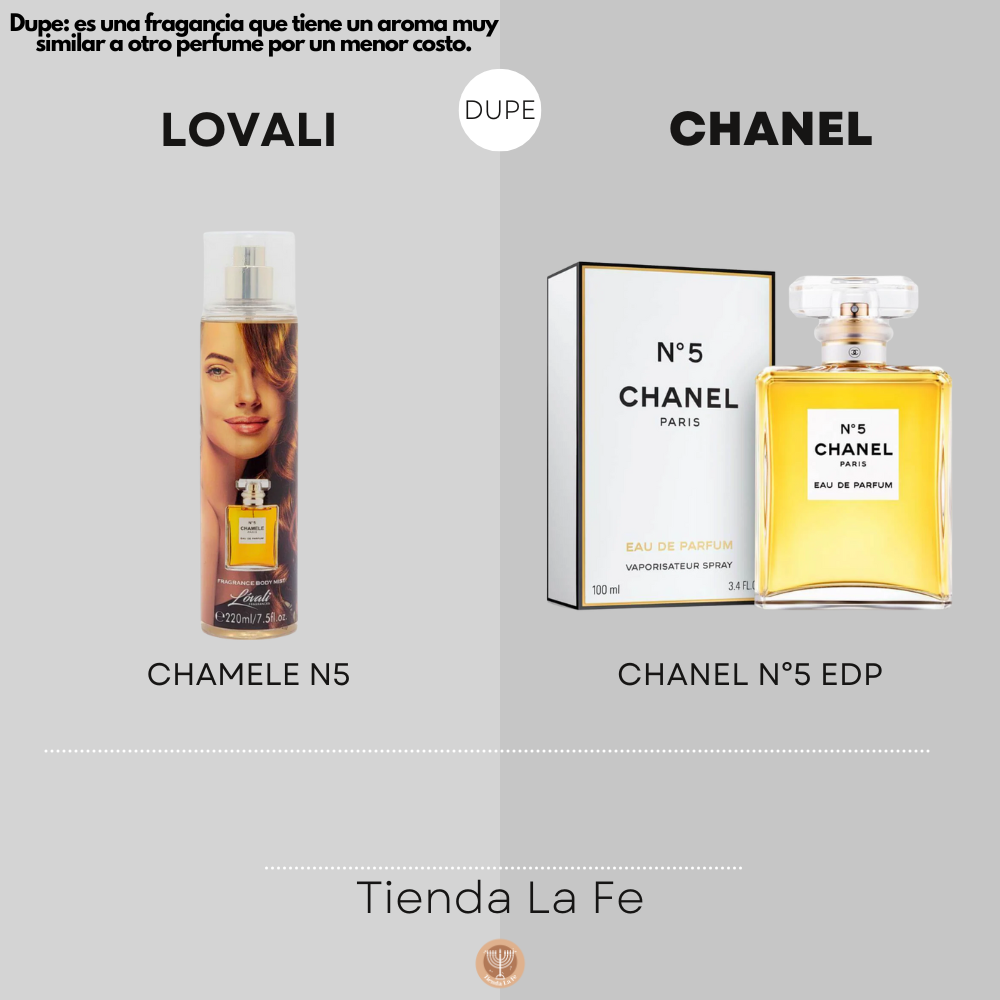 SPLASH LOVALI CHAMELE N5 220ML (M)(DUPE DE CHANEL N°5 EDP 100ML)