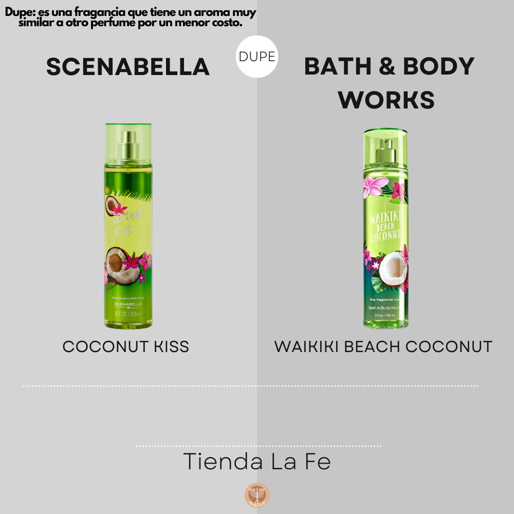 SPLASH SCENABELLA COCONUT KISS 236ML (M)(DUPE DE BATH & BODY WORKS WAIKIKI BEACH COCONUT 236ML)