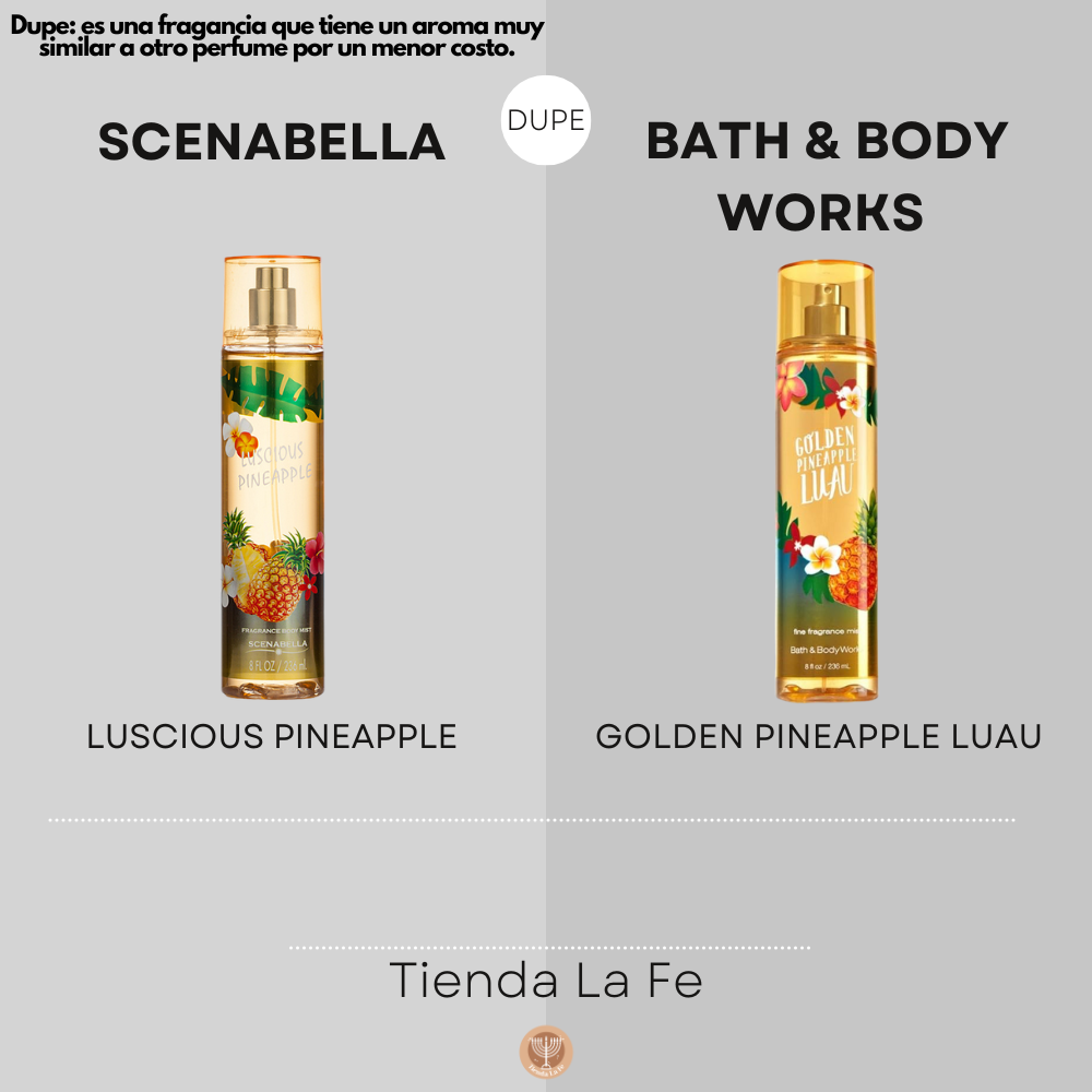 SPLASH SCENABELLA LUSCIOUS PINEAPPLE 236ML (M) (DUPE DE BATH & BODY WORKS GOLDEN PINEAPPLE LUAU 236ML)