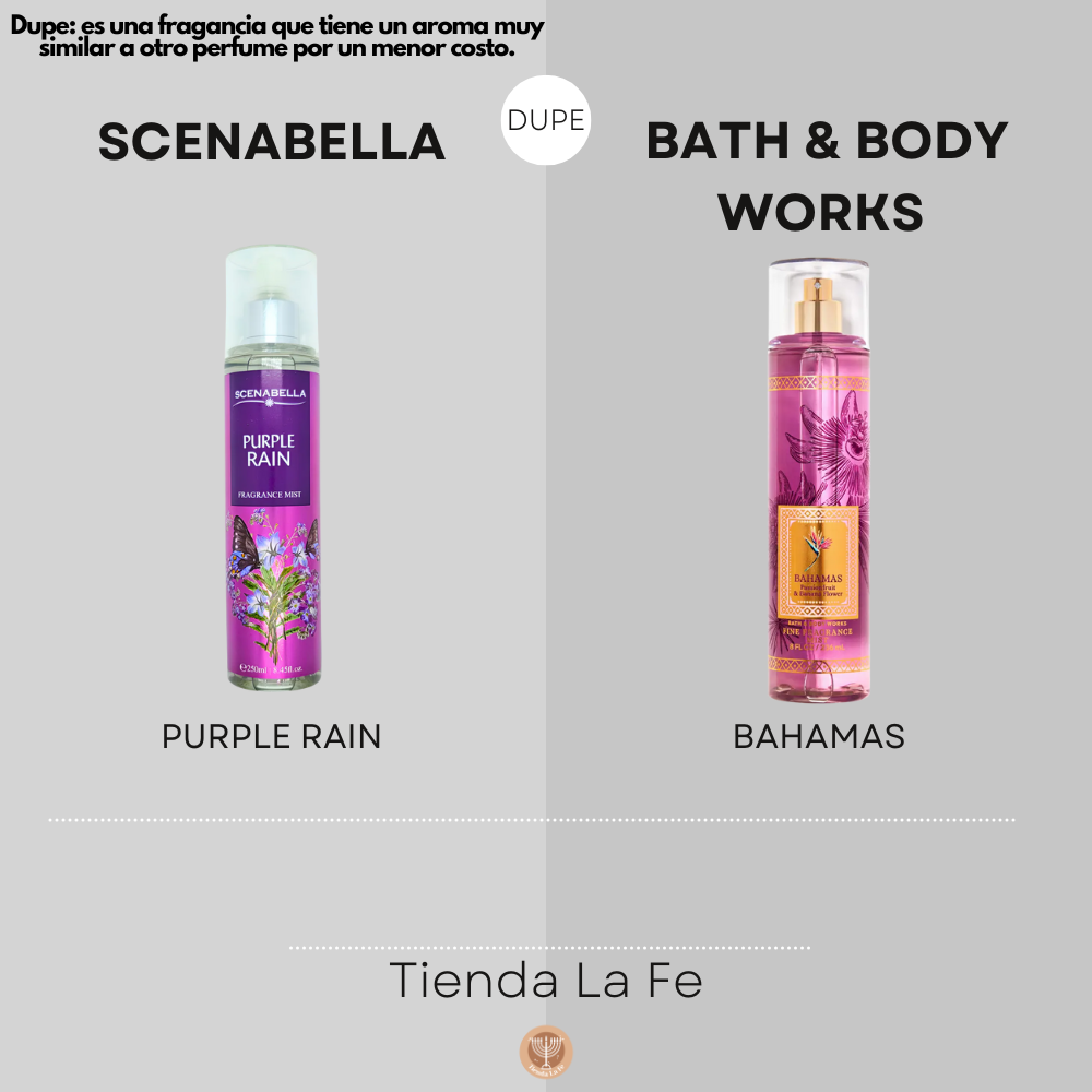 SPLASH SCENABELLA PURPLE RAIN 250ML (M) (DUPE BATH & BODY WORKS BAHAMAS)