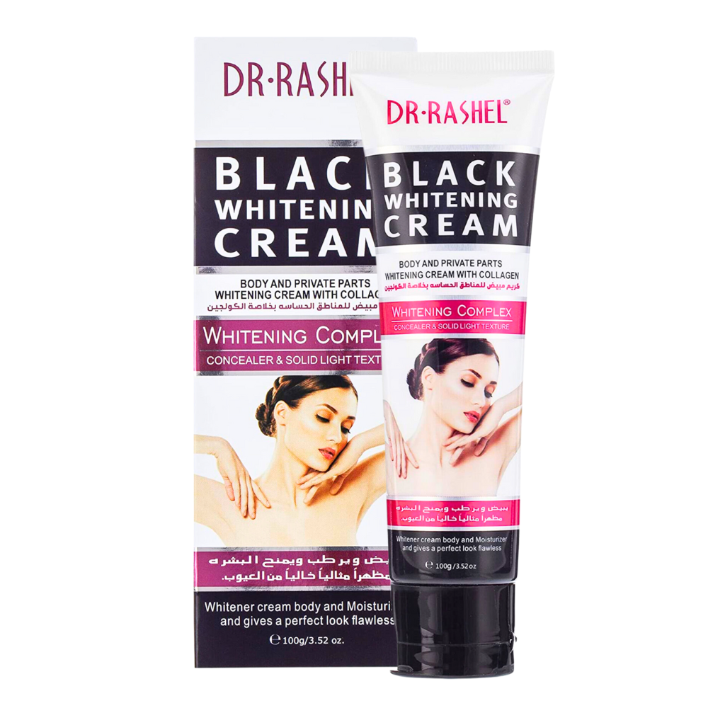 CREMA DE CUERPO BLANQUEADORA DE CUERPO Y PARTES PRIVADAS DR RASHEL 100G