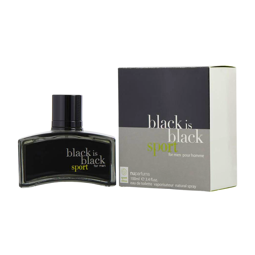 NU PARFUMS BLACK IS BLACK SPORT EDT 100ML (H)