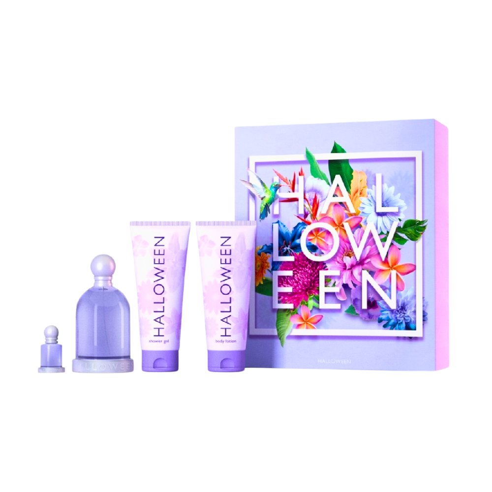 SET JESUS DEL POZO HALLOWEEN EDT 100ML, MINI EDT 4.5ML, BODY LOTION 100ML, SHOWER GEL 100ML (M)