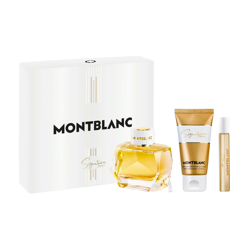 SET MONT BLANC SIGNATURE ABSOLUE EDP 90ML, MINI EDP 7.5ML, BODY LOTION 100ML (M)