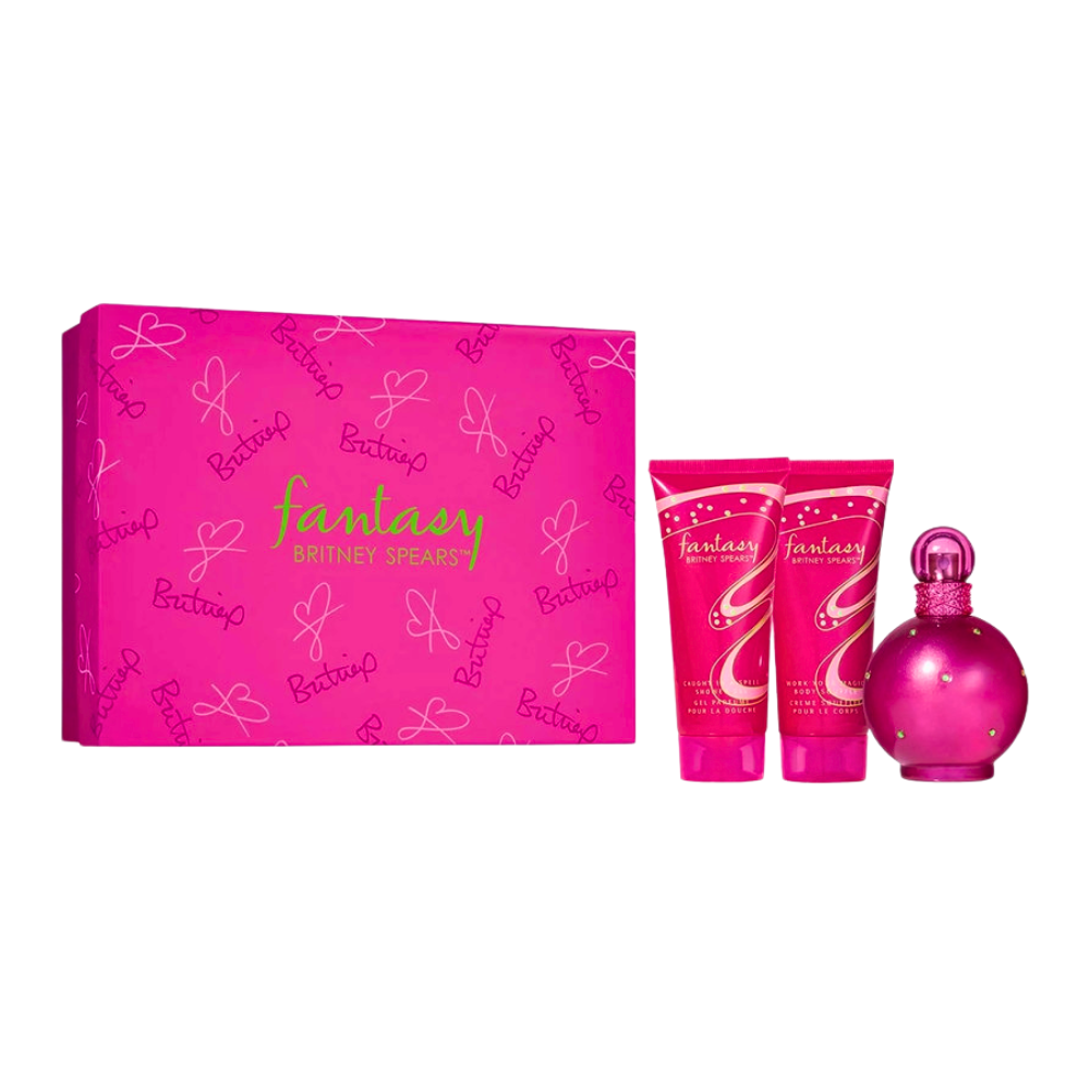 SET BRITNEY SPEARS FANTASY EDT 100ML, BODY LOTION 100ML, SHOWER GEL 100ML (M)