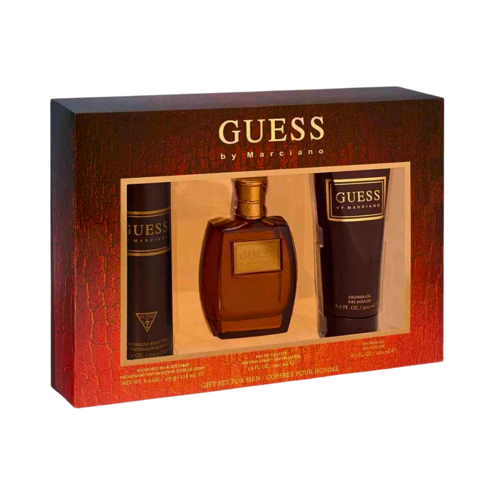 SET GUESS MARCIANO EDT 100ML, BODY SPRAY 170G, SHOWER GEL 200ML (H)