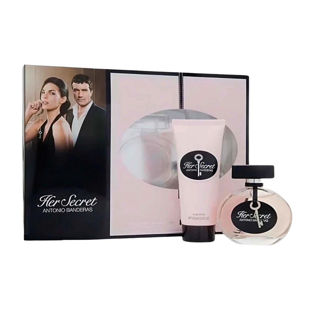 SET ANTONIO BANDERAS HER SECRET EDT 80ML, BODY LOTION 100ML (M)