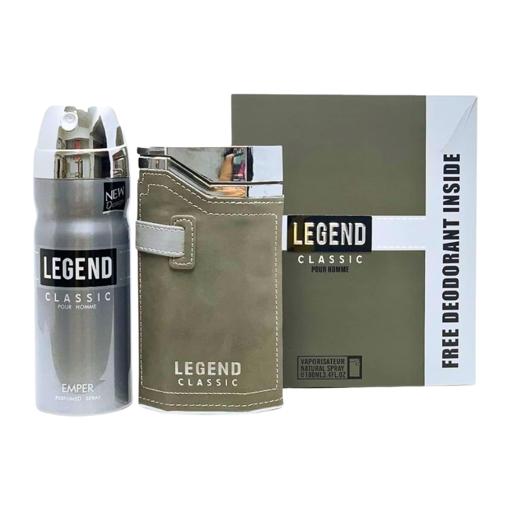 SET EMPER LEGEND CLASSIC POUR HOMME EDT 100ML, BODY SPRAY 200ML (H)