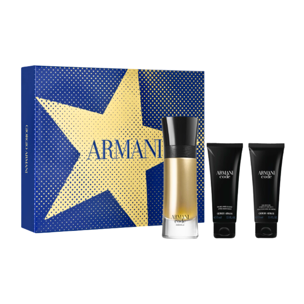SET GIORGIO ARMANI CODE ABSOLU EDP 90ML, SHOWER GEL 75ML, AFTER SHAVE 75ML (H)
