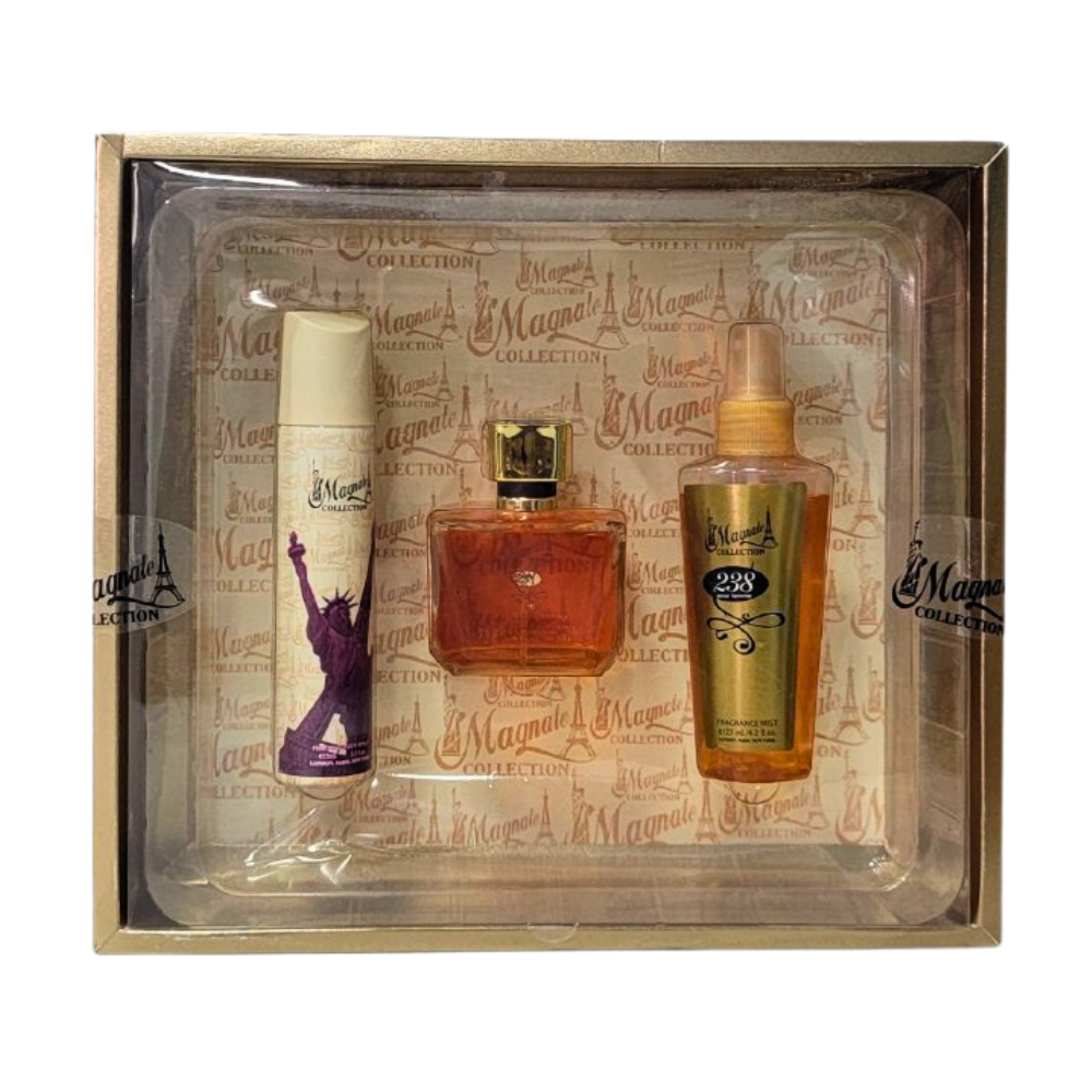 SET MAGNATE COLLECTION 238 POUR FEMME EDT 100ML, BODY SPRAY 75ML, BODY MIST 125ML (M)