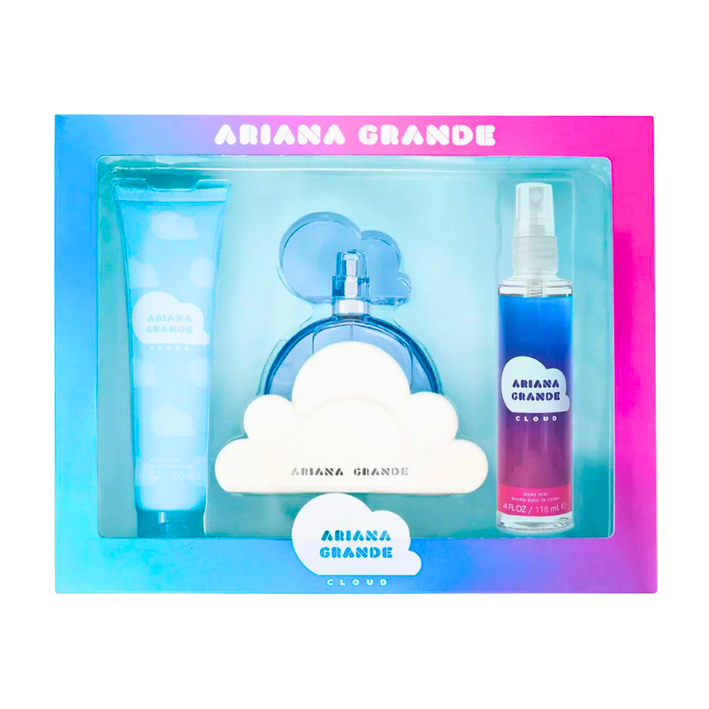 SET ARIANA GRANDE CLOUD EDP 100ML, BODY MIST 118ML, BODY LOTION 100ML (M)