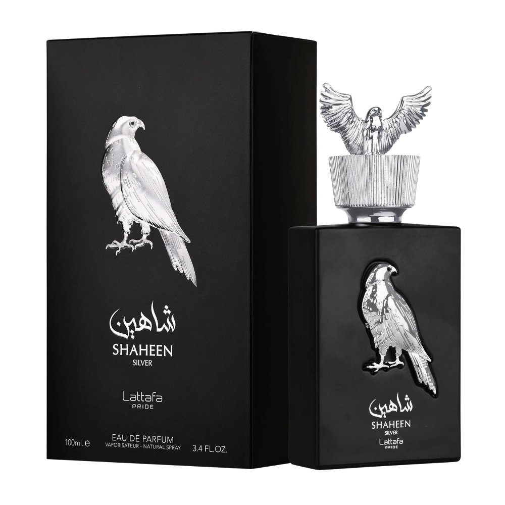 LATTAFA SHAHEEN SILVER EDP 100ML (U) (DUPE CREED AVENTUS EDP)