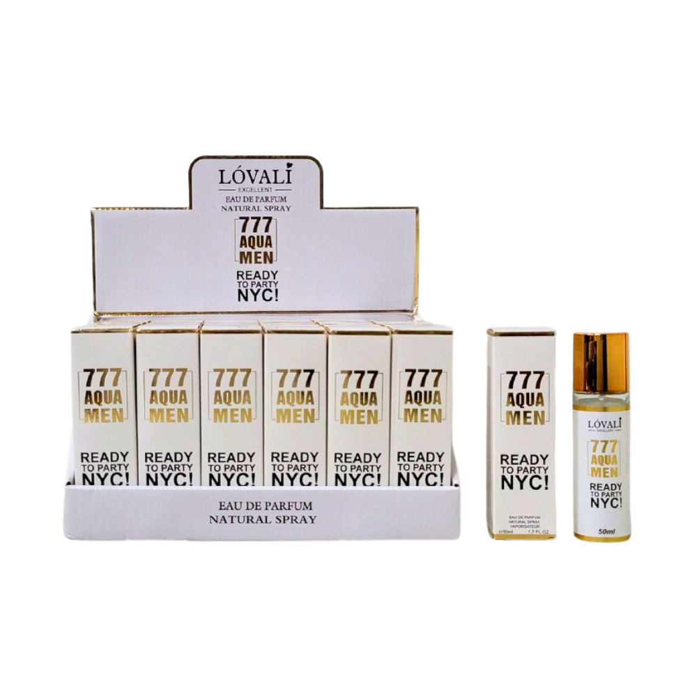 LOVALI EXCELLENT 777 AQUA MEN READY TO PARTY NYC! EDP 50ML (H)