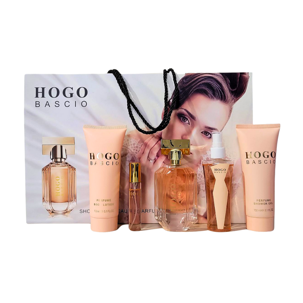 SET HOGO BASCIO EDT 100ML, EDT 15ML, BODY MIST 100ML, BODY LOTION 150ML, SHOWER GEL 150ML (M)