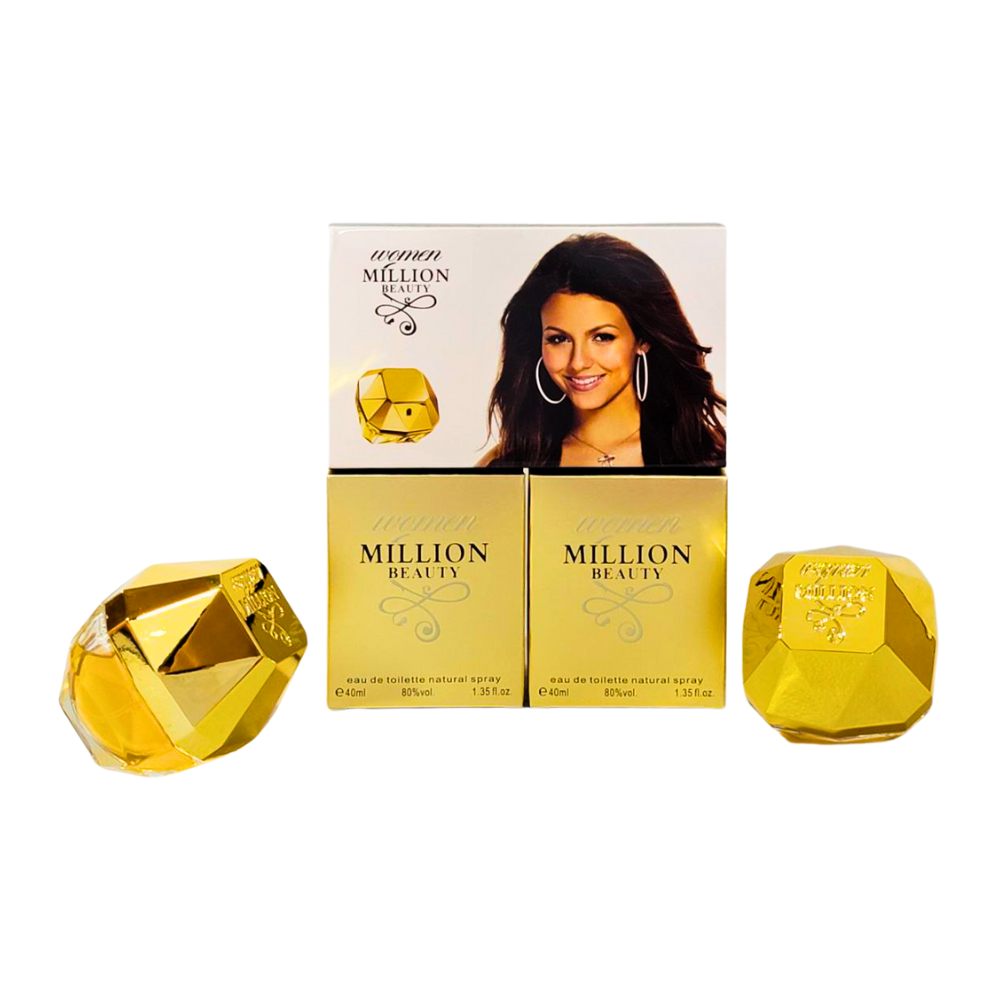 SET WOMEN MILLION BEAUTY EDT 40MLX2 (M)