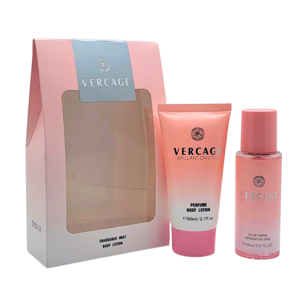 SET MYSTICAL VERCAGE BRILLANT CRISTAL SPLASH 88ML, BODY LOTION 80ML (M)