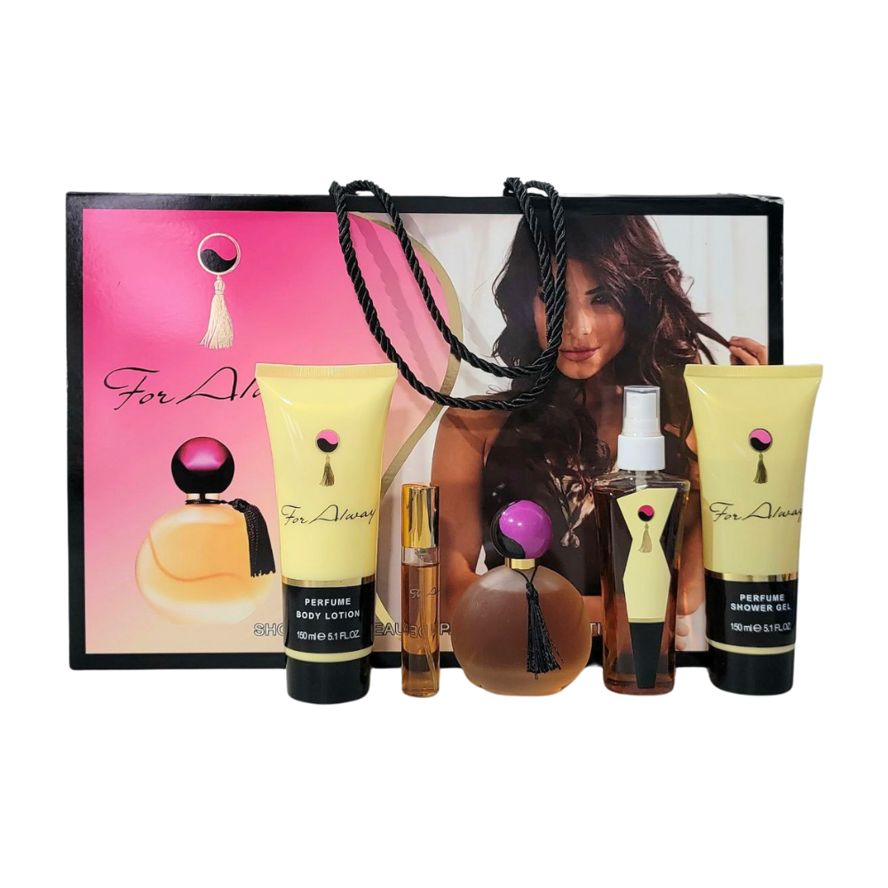 SET FOR ALWAY EDT 80ML, EDT 15ML, BODY MIST 100ML, BODY LOTION 150ML, SHOWER GEL 150ML (M)