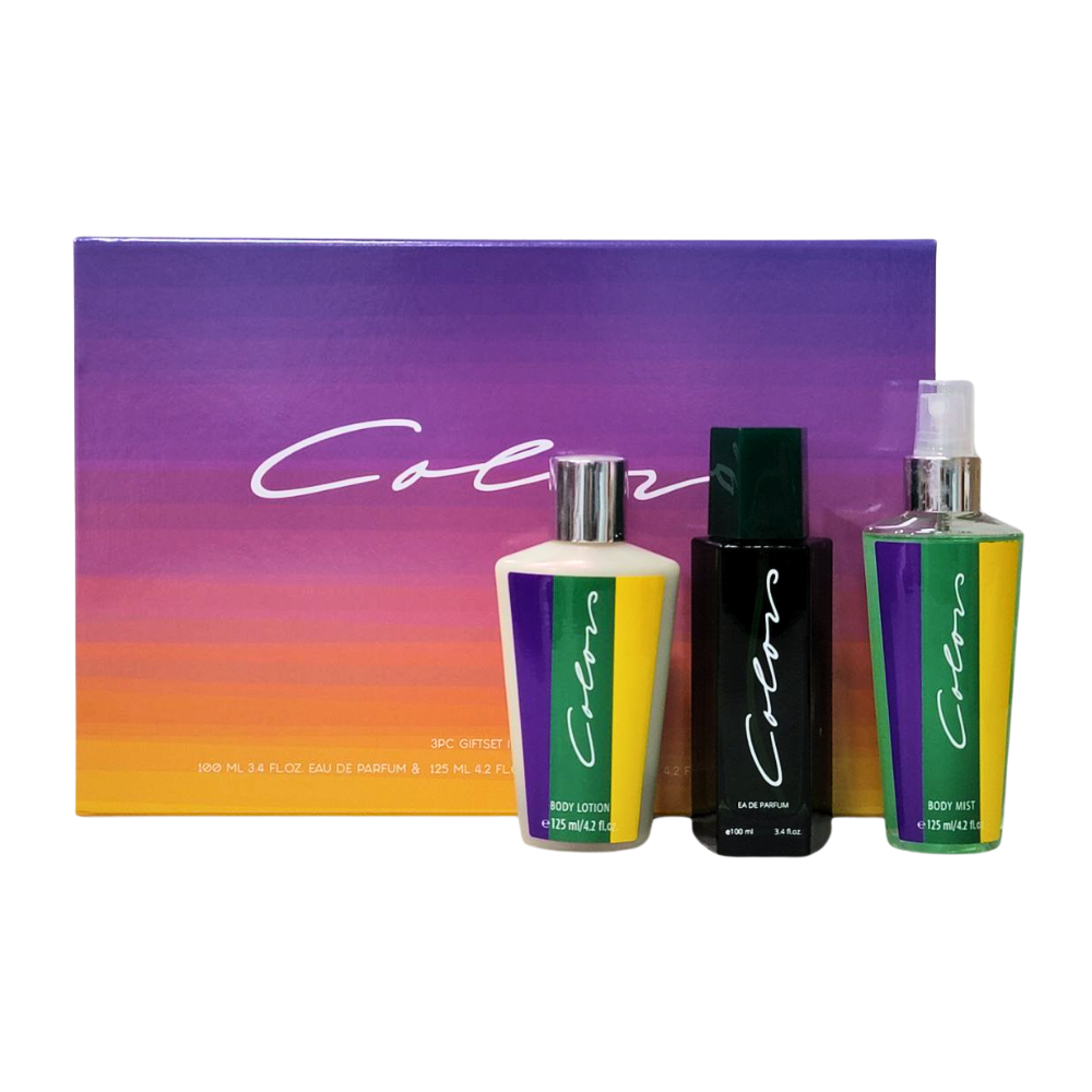 SET COLORS WOMEN EDP 100ML, BODY MIST 125ML, BODY LOTION 125ML (M)