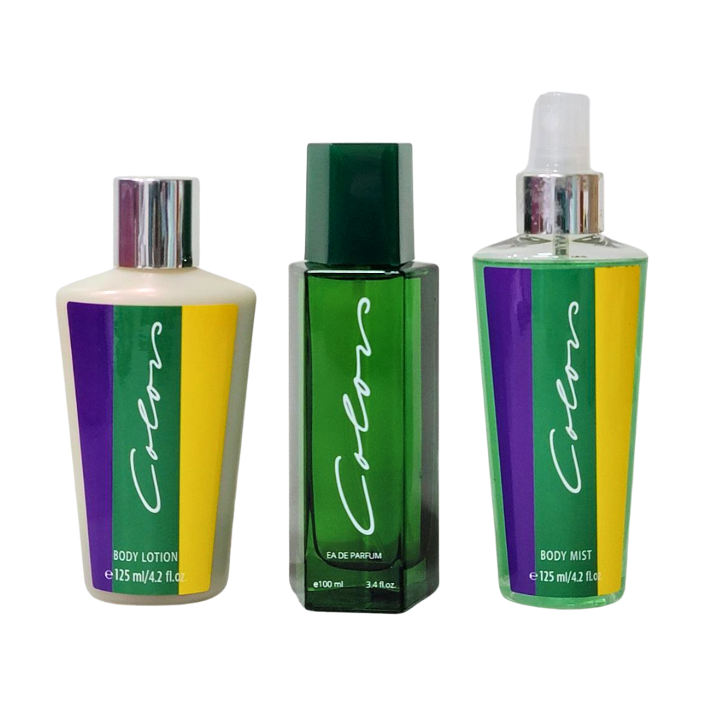 SET COLORS WOMEN EDP 100ML, BODY MIST 125ML, BODY LOTION 125ML (M)