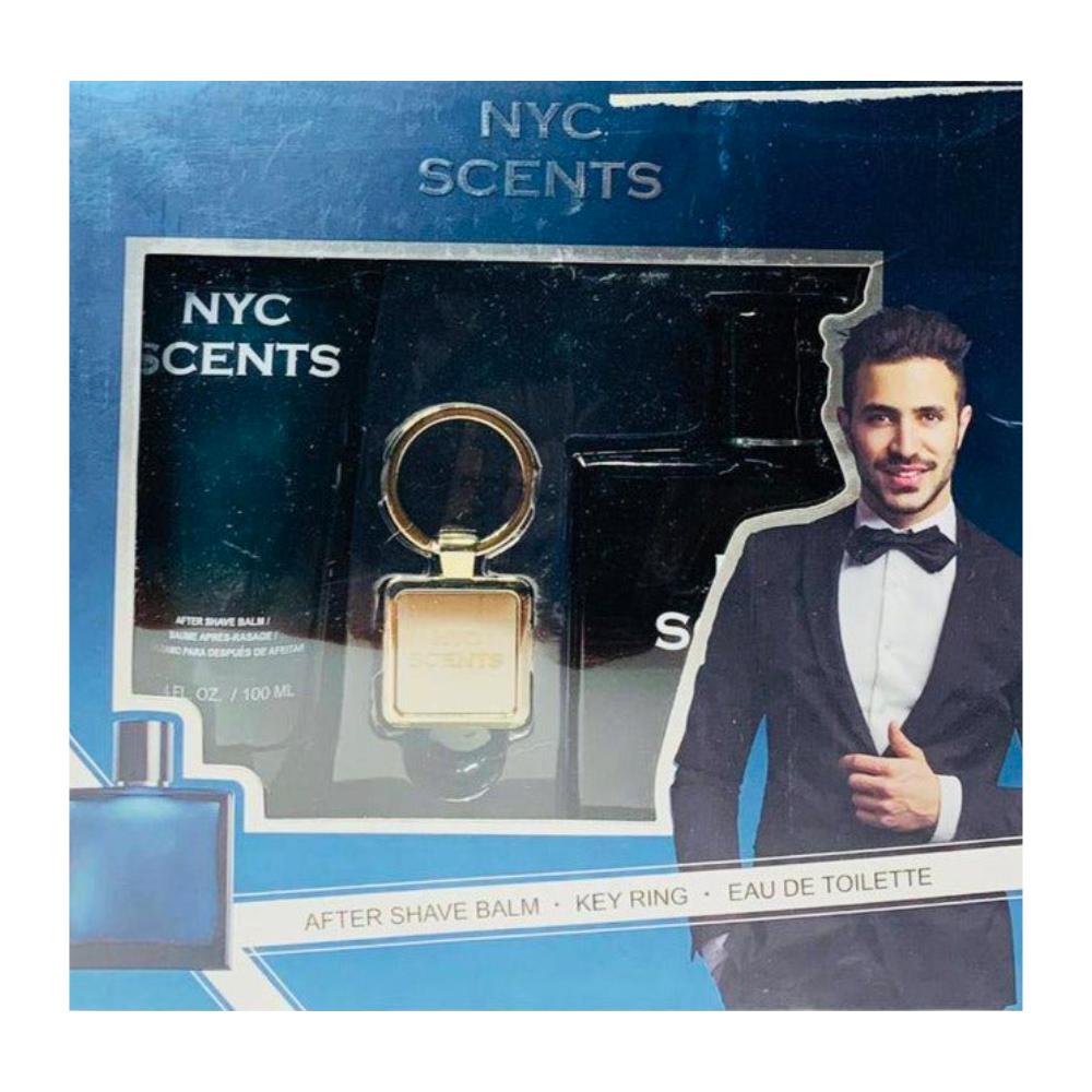 SET NYV SCENTS EDT 100ML, AFTER SHAVE 100ML, LLAVERO (H)