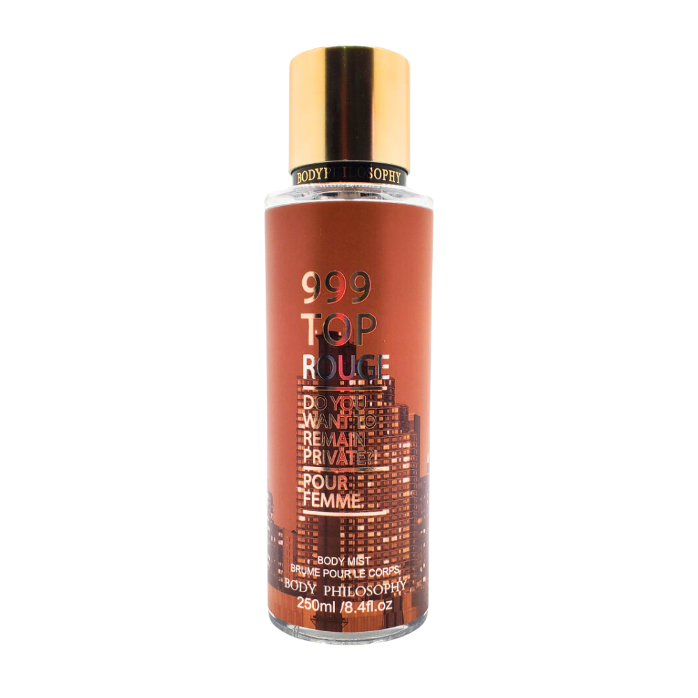 SPLASH BODY PHILOSOPHY 999 TOP ROUGE 250ML (M)