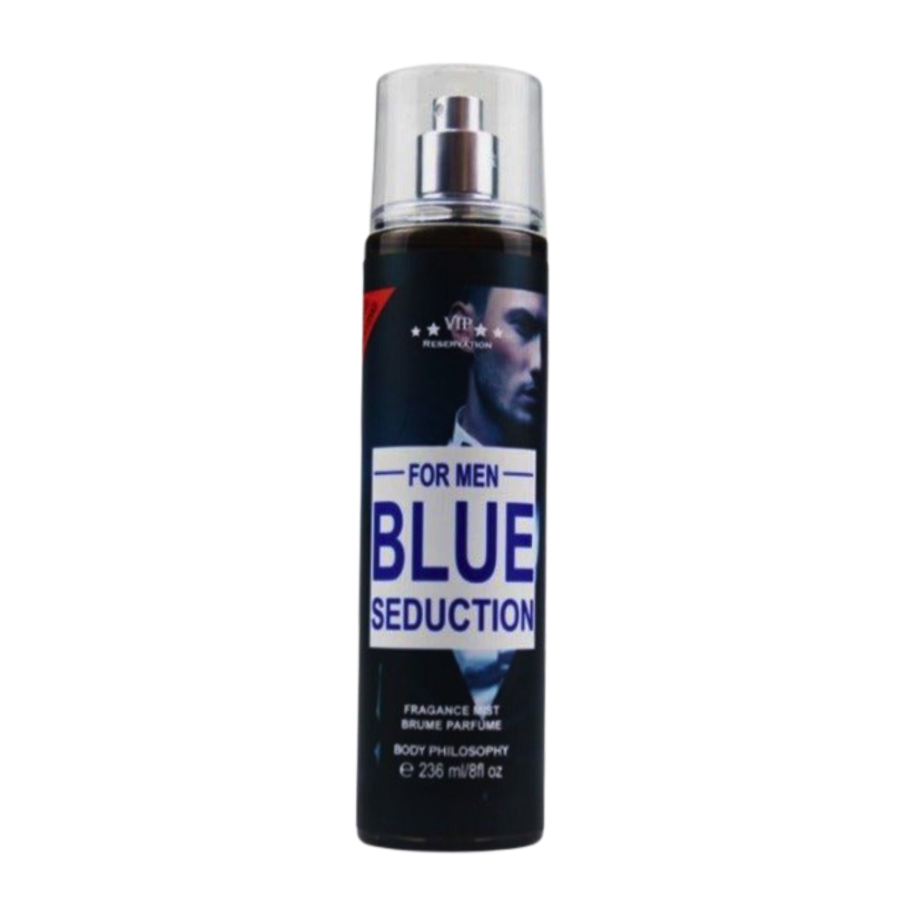 SPLASH BODY PHILOSOPHY BLUE SEDUCTION FOR MEN 236ML (H)