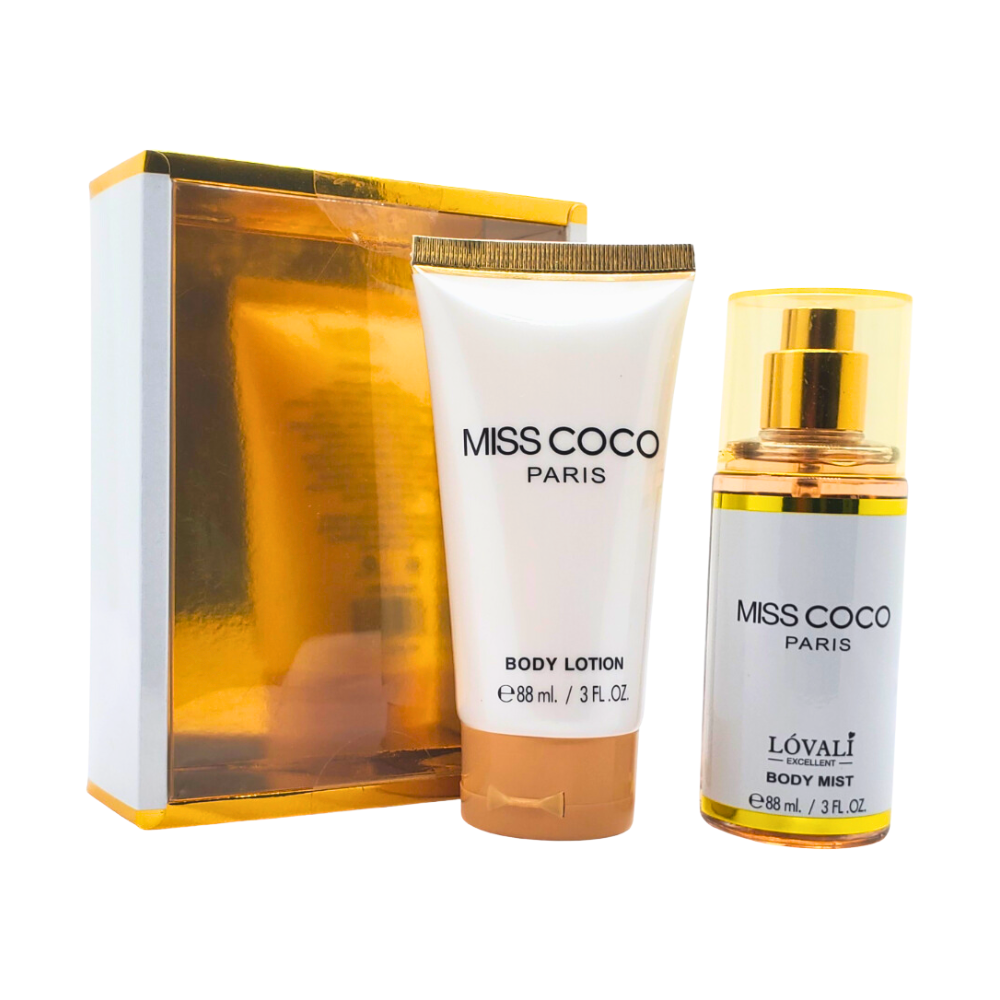 SET LOVALI MIS COCO PARIS SPLASH 88ML, BODY LOTION 88ML (M)