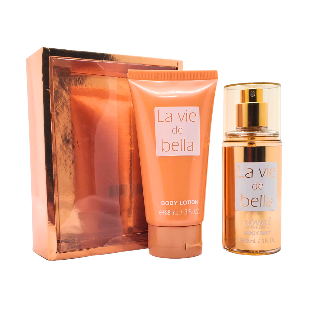 SET LOVALI LA VIE DE BELLA SPLASH 88ML, BODY LOTION 88ML (M)