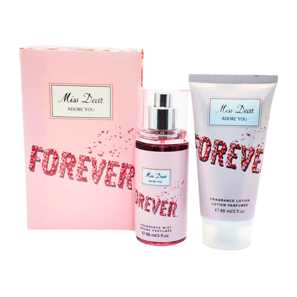 SET ADORE YOU MISS DEAR FOREVER SPLASH 88ML, BODY LOTION 88ML (M)