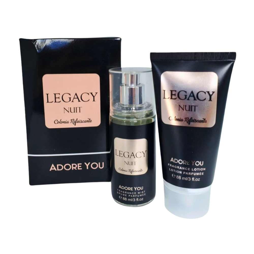 SET ADORE YOU LEGACY NUIT SPLASH 88ML, BODY LOTION 88ML (M)