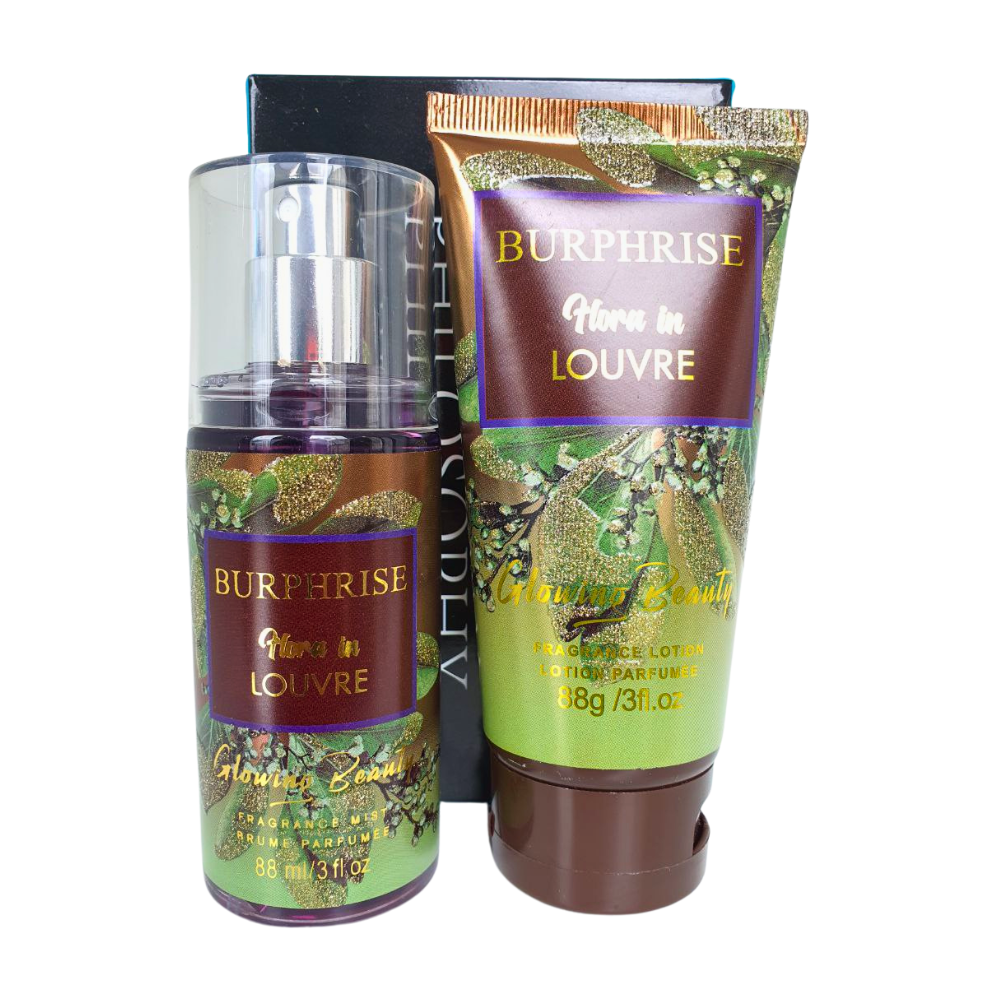 SET BURPHRISE HORA IN LOUVRE GLOWING BEAUTY SPLASH 88ML, BODY LOTION 88ML (M)