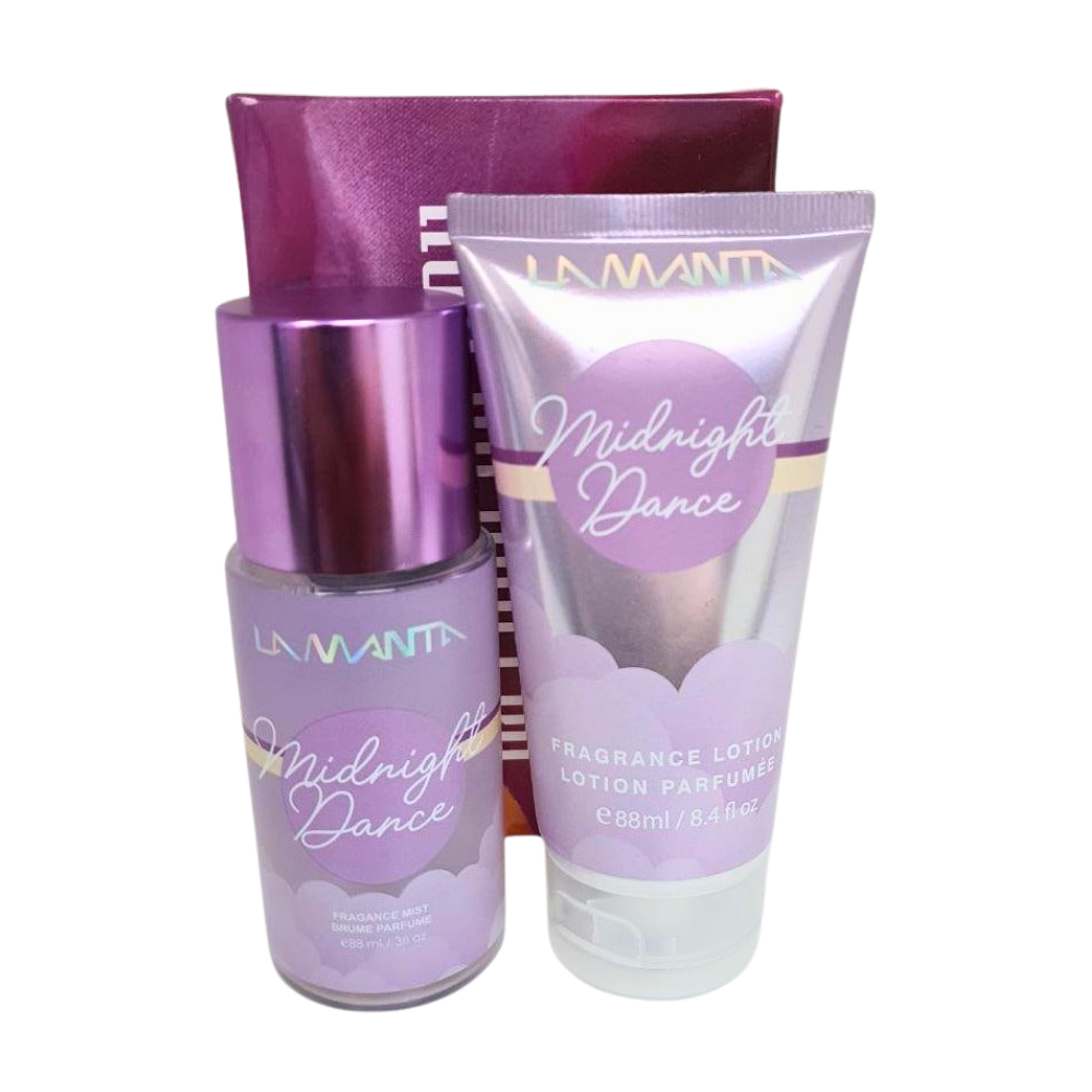 SET LAMANTA MIDRIGHT DANCE SPLASH 88ML, BODY LOTION 88ML (M)