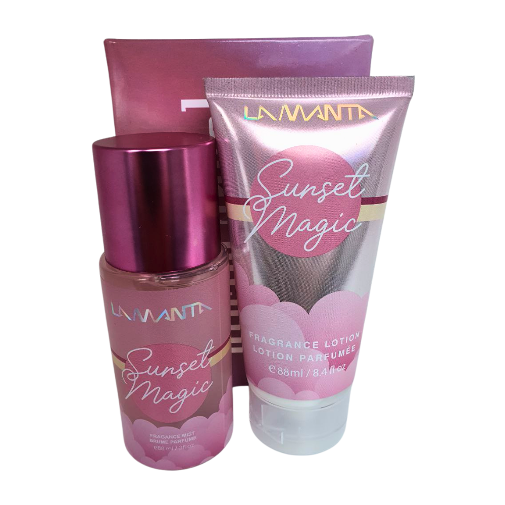 SET LAMANTA SUNSET MAGIC SPLASH 88ML, BODY LOTION 88ML (M)