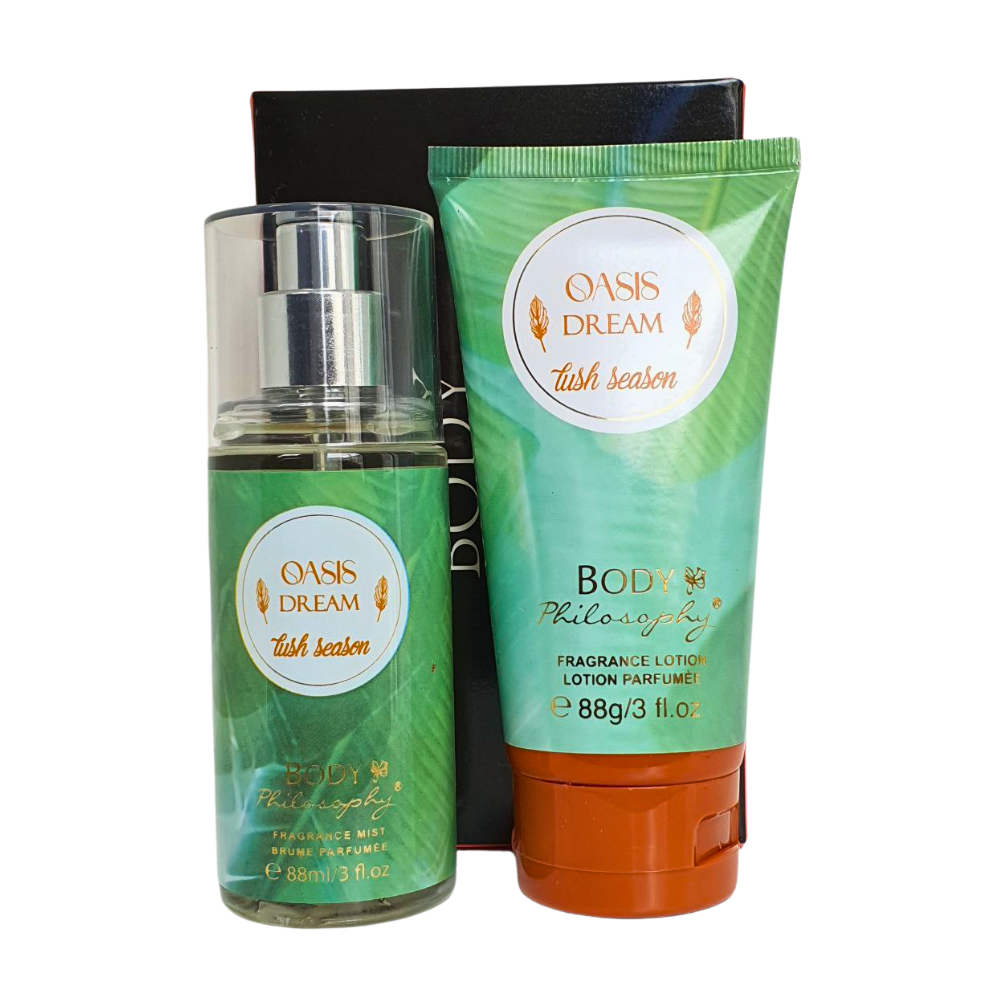 SET BODY PHILOSOPHY OASIS DREAM SPLASH 88ML, BODY LOTION 88ML (M)