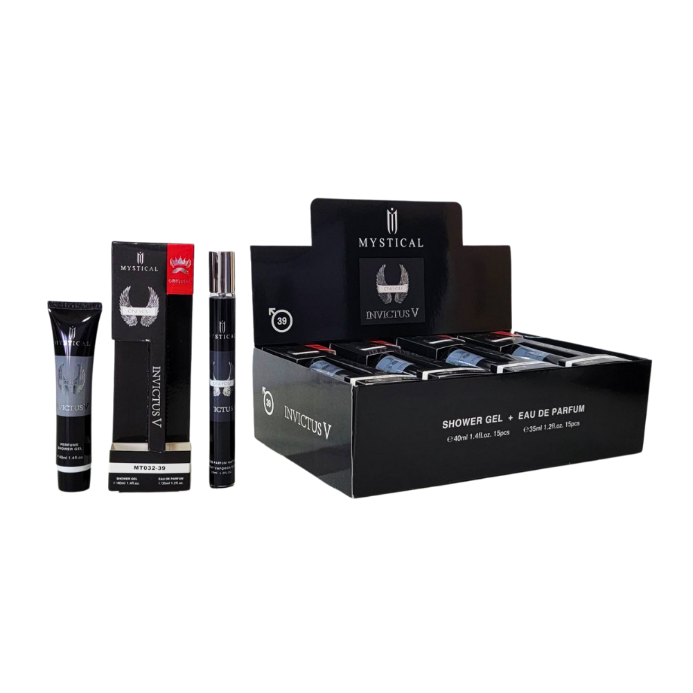 SET PERFUME EN TUBO INVICTUS V EDP 35ML, SHOWER GEL 40ML (H)