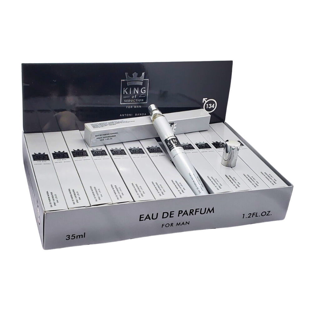 PERFUME EN TUBO PARA HOMBRE KING OF SEDUCTION 134 EDP 35ML (H)